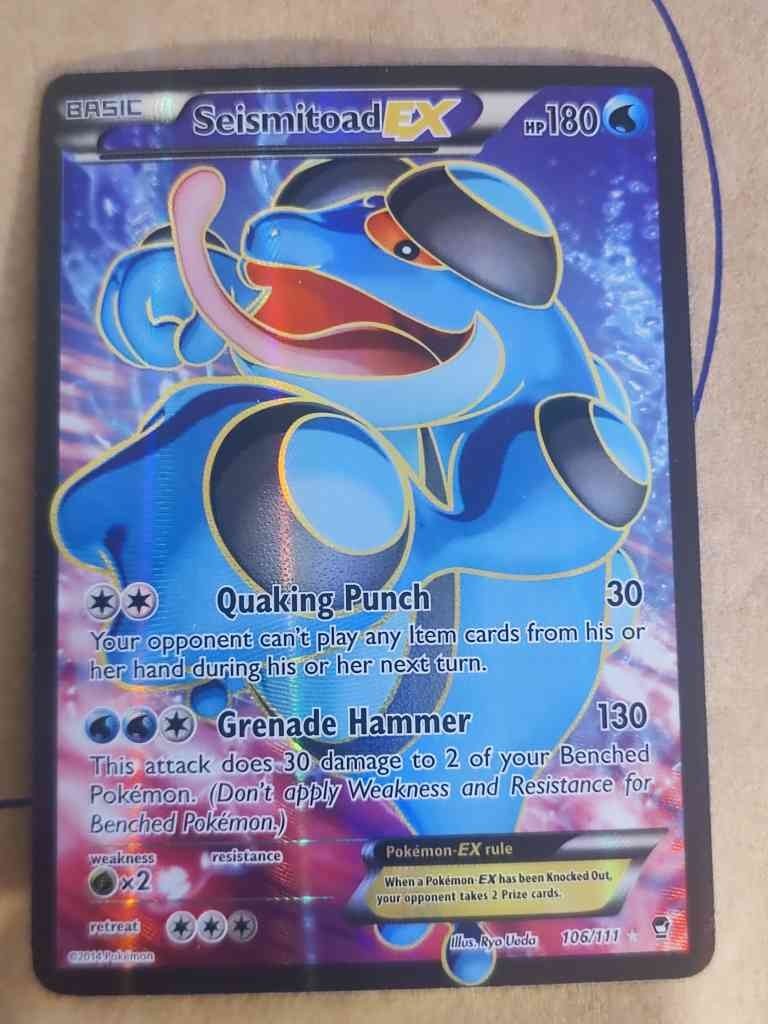 Seismitoad EX (106 Full Art) 106/111 XY - Furious Fists Holo