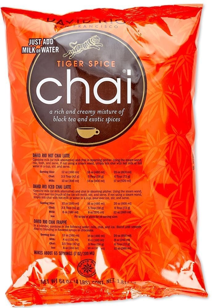 David Rio Food Service Bag Tiger Spice Chai, 1 Pack (1 x 4 P