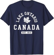 Lake Ontario Canada Vintage EST 1615 Canadian Pride Unisex T-Shirt