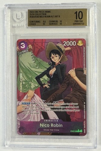 Nico Robin (Alternate Art) graded BGS 10 for sale on eBay