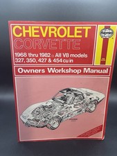 Haynes Chevrolet Corvette Owners Workshop Manual 1968-82 All V8 327 350427454