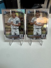 2025 Bowman Chrome Prospect Cris Rodriguesz 1st Bowman Mojo Refractor And Base