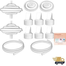 Breast Pump Parts for Spectra, Replace Duckbill Valves Tubes Backflow Protect...