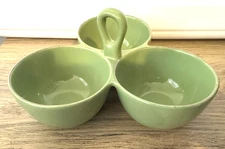 3 Bowl Serving Dish Dip Relish Bowl, Avocado Taste of Home Entertaining Vintage
