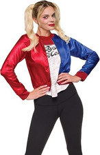 Womens Rubies Suicide Squad Harley Quinn Jacket w/Attached Shirt Costume Large