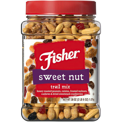 Snack Sweet Nut Bulk Trail Mix, 38 Oz (Pack of 1), Honey Roasted Peanuts, Raisin