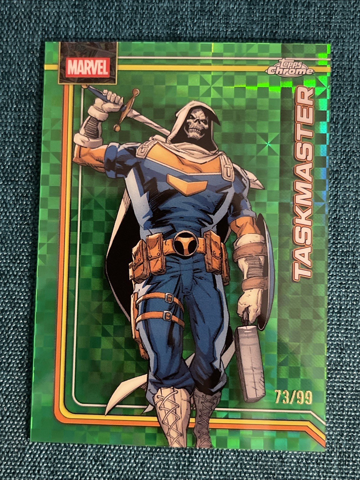 2026 Topps Marvel Chrome Taskmaster #173 - Green X-Fractor Refractor 73/99