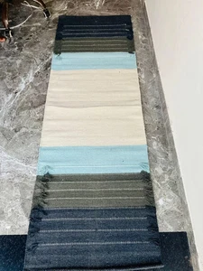 Yoga Mat Thick Organic Cotton Training Stretching Fitness Workout Pilates Rugs
