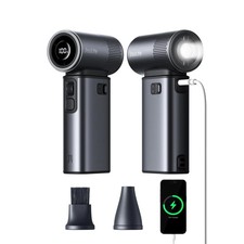 JISULIFE Portable Handheld Fan 5 IN 1 with 9000mAh Power Bank & Flashlight– Grey