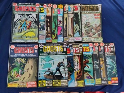  DC GHOSTS #2,3,4,5,6,7,8,9,10,11,12,13,14,15,16,17,18,19 AVG VG SCARCE/ 1971
