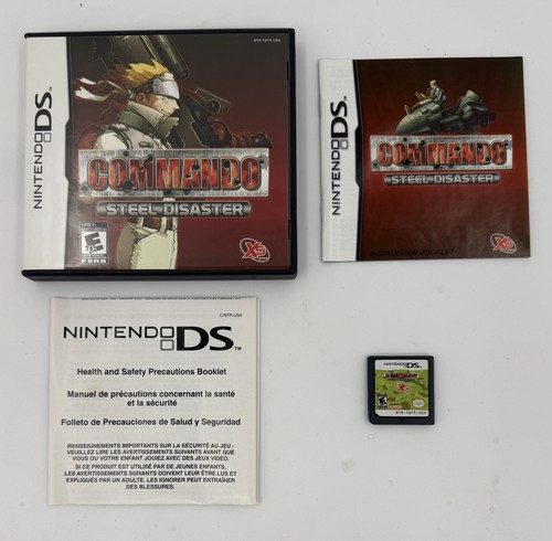 Great Condition CIB Commando Steel Disaster Nintendo DS Complete Fast Free Shpng