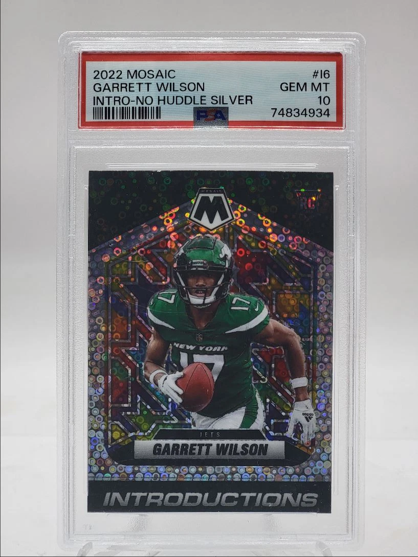 Garrett Wilson Panini Mosaic Introductions #I6 No Huddle Silver