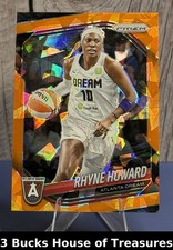 2025 Panini Prizm WNBA Rhyne Howard #11 Orange Cracked Ice Prizm Atlanta Dream