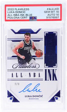 2022 Luka Doncic PSA 10 10 Flawless All NBA Ink Blue Auto #ALLLKD 8/8