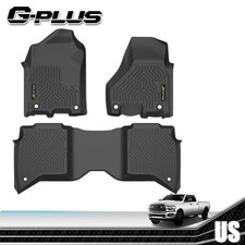 All Weather Car Floor Mats Liners Fit For 2019-2024 Ram 2500/3500 Crew Cab TPE