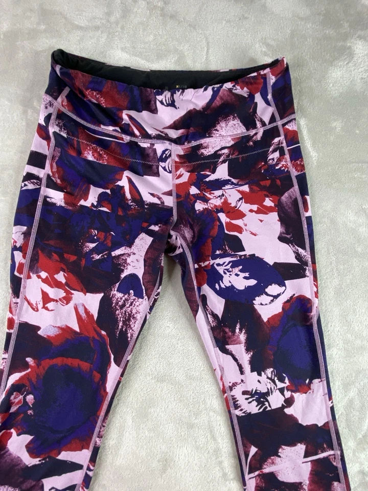 Lucy | Mujer | Leggings capri de compresión | XL | Floral abstracto | Ropa deportiva Foto 4 de 4