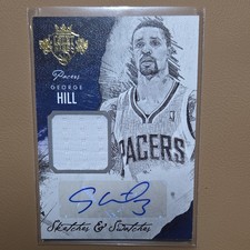 Panini Court Kings 2014-15 Sketches & Swatches Auto George Hill #13/65 Pacers
