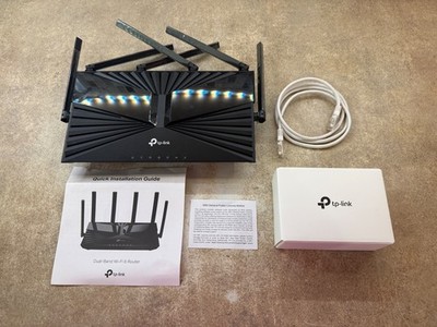 TP-Link Archer AX4400 Mesh Dual Band 6-Stream Router  Black