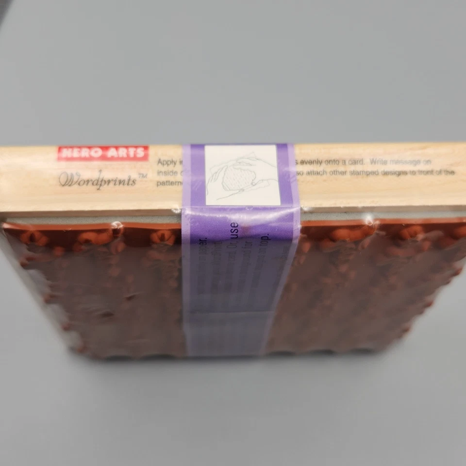 情人节爱心背景橡皮图章英雄艺术字印 S1251 全新 — 第 4/4 张图片