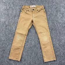 Kids Levi's 511 Performance Slim Khaki Tan Jeans Pants Size 8 REG W24 L22