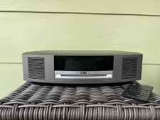 For Parts CD Flaw Bose Wave Music System III AM-FM Radio Titanium Silver Remote