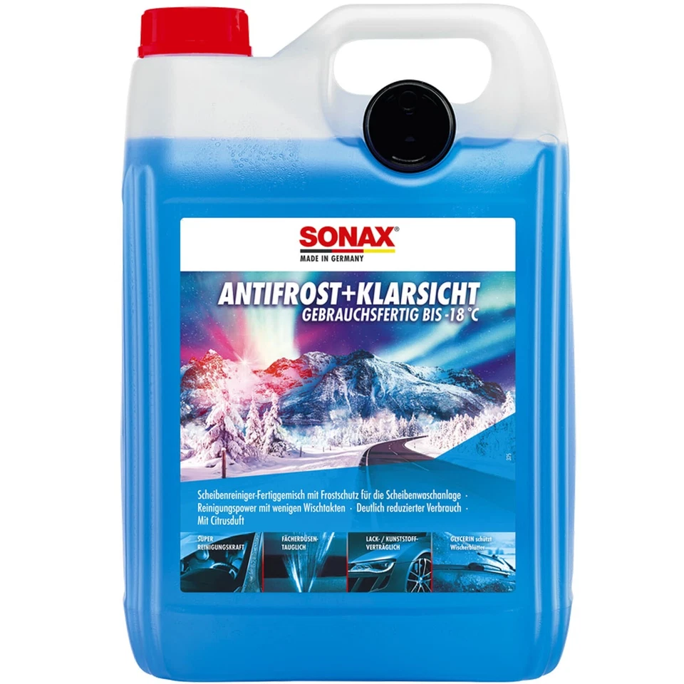 4x5L SONAX SCHEIBENFROSTSCHUTZ SCHEIBENREINIGER CITRUS  FERTIGMIX BIS -18 °C - Bild 2 von 4