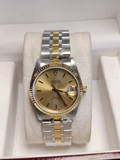 Tudor Prince Date Champagne Dial 74033 Men's Watch Automatic 34mm Roman Number