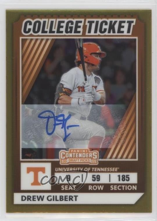 2022 Panini Elite Extra Edition Signatures 90/99 Drew Gilbert #CTO-20 Auto 0tw4