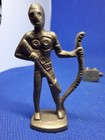 Vintage Lot Brass People Tribal African Warrior Small Solid Unmarked — photo 6