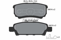 Textar Bremsbelagsatz, Scheibenbremse 2401401 FüR Chrysler Dodge Jeep