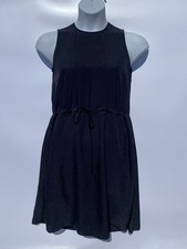 Everlane Navy Blue Japanese GoWeave Keyhole Sleeveless Light Drawstring Dress  2