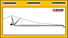 1/50 WSI Liebherr LTM 1500 / 1650 / 1750 Mobile Crane Jib in BLACK - FREE SHIP