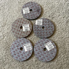 Qty Of 5 3M Scotch-Brite 4” x 1/4" x 1/2” 6A FN Fine EXL Unitized Wheel