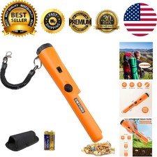 Professional Waterproof Metal Detector Pinpointer Wand - High Sensitivity Orange
