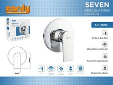 Duscharmatur Einbau Seven Chrom Modern Wassersparend Art. 94004 dfh