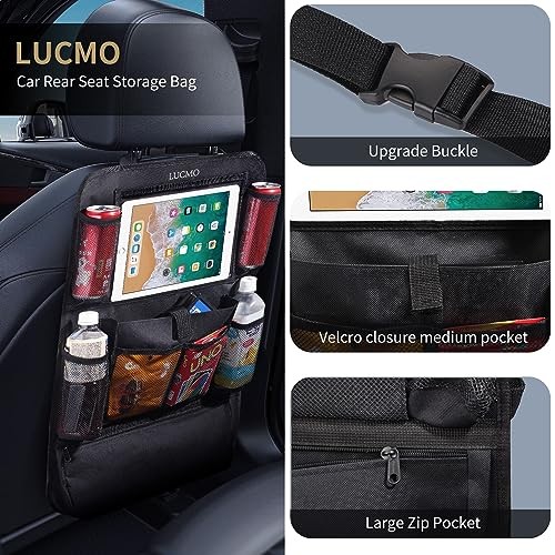 Auto Rücksitz Organizer mit Touchscreen Tablet Halter - 2 Stück, 9 Aufbewahrung - Bild 2 von 7