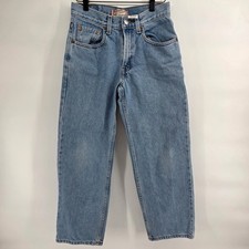 Levi's 550 Kids Relaxed Fit Light Wash Denim Jeans Size 28x28