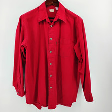Levis red tab shirt button up down medium long sleeve mens vintage