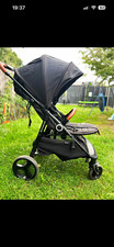 Kinderkraft Black Pushchair Brown Handle, Sun Canopy, Basket
