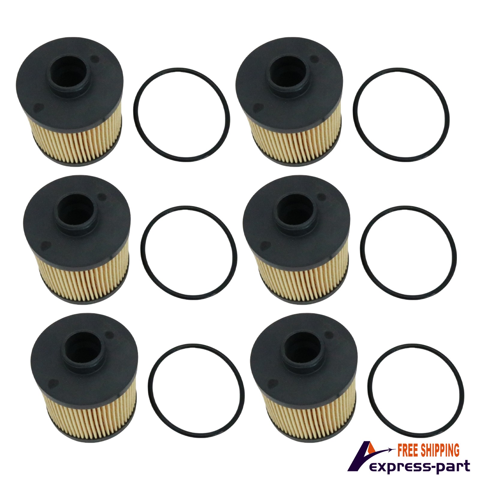 6Sets For Lamborghini Gallardo Spyder Coupe Superleggera SE Base Nera Oil Filter