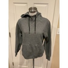 Lululemon Gray Hooded Sweatshirt Pullover Warm for Winter W/ Pocket, Size 2 US