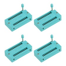 Universal IC Test ZIF Socket 24 Pin 2.54mm Pitch for Microcontroller 4 Pack