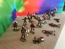 1/32 scale Zulu War miscellaneous Zulu warrior conversions painted plastic LotB4