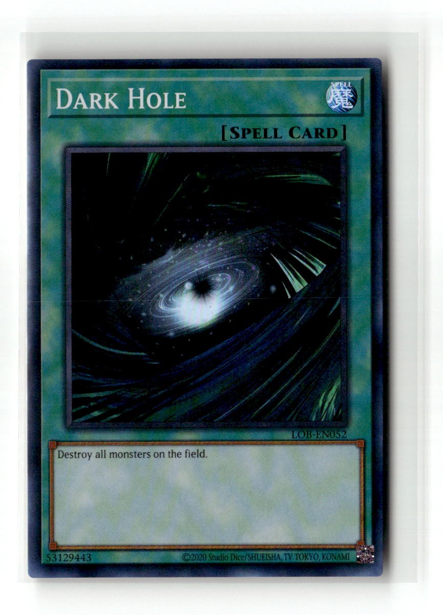 YuGiOh Dark Hole Unlimited LOB - LOB-EN052 NM