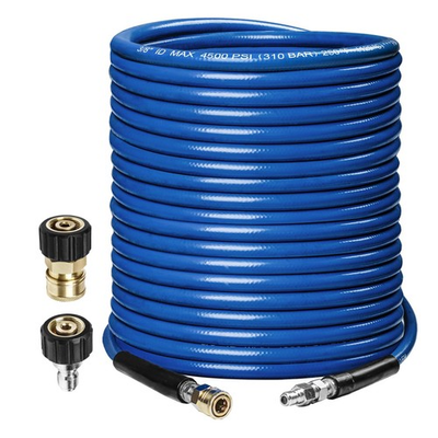 #ad Pressure Washer Hose 50ft 3 8quot;4500PSI Wear Resistant Replacement Hose for Ga... $115.84