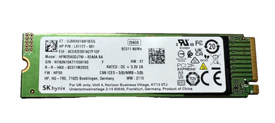 SK Hynix BC511 SSD 256GB M.2 2280 PCIe HFM256GDJT Gebraucht