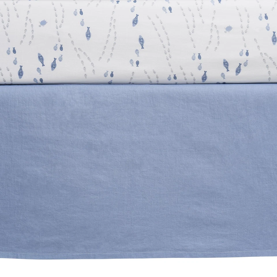 Ropa de cama infantil para cuna de bebé Whale of a Time de 3 piezas Foto 4 de 4