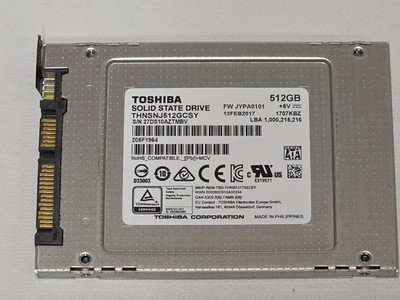 512GB SSD TOSHIBA THNSNJ512GCSY Solid State Drive 6.3cm 6GB/S Enterprise Drive