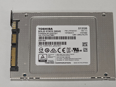 512GB SSD TOSHIBA THNSNJ512GCSY SOLID STATE DRIVE 2.5
