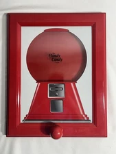 The Handy Candy Frame Bubblegum Gumball Dispenser Wall Hung Picture TESTED